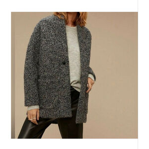 Aritzia Wilfred Free Neelam Boucle Wool Blend Coat- Size Small